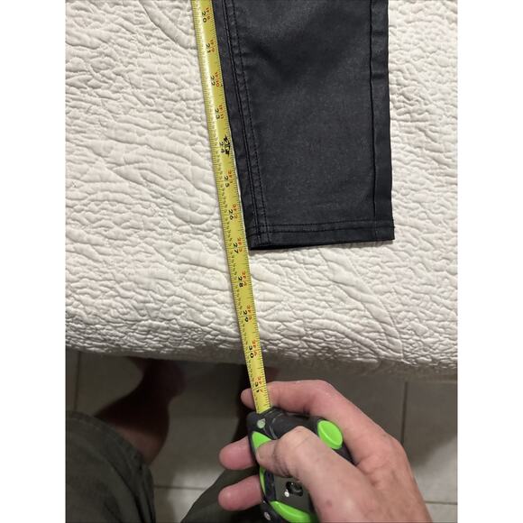 Calzedonia Jeans Womens Xs Black Casual Skinny Faux Vegan Leather - Picture 5 of 8